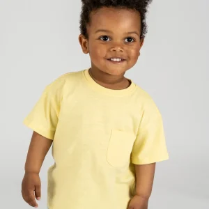 Camiseta de bebé mostaza
