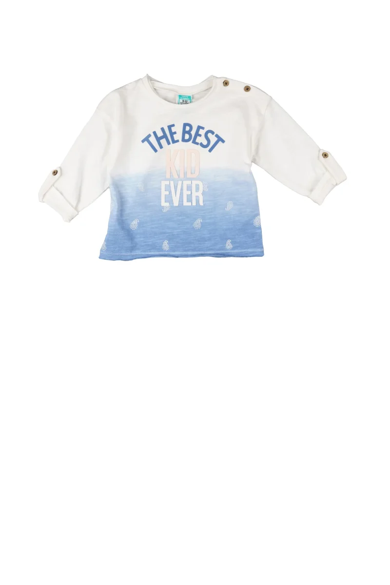 Camiseta manga larga bebé niño “The Best Kid Ever” - Imagen 3