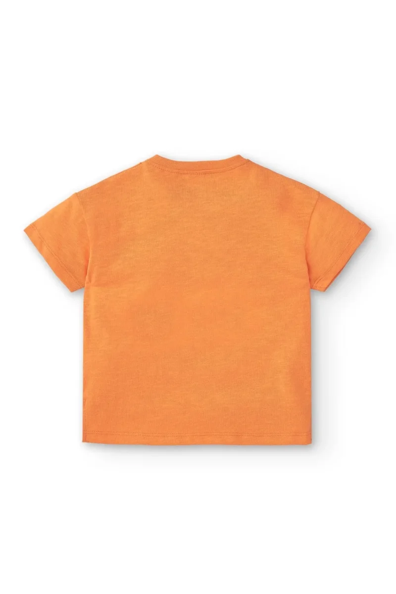 Camiseta bebé naranja manga corta - Imagen 4