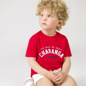 Camiseta de bebé niño rojo