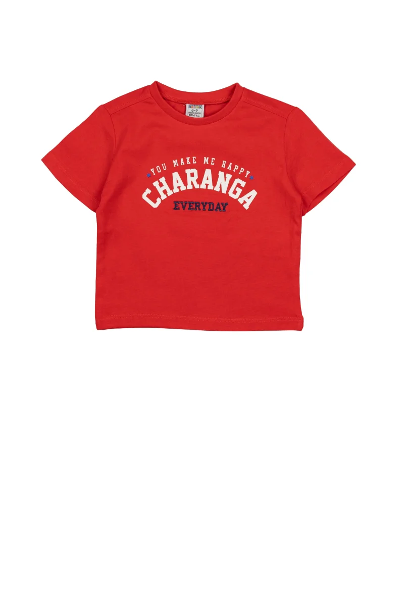 Camiseta de bebé niño rojo - Imagen 3