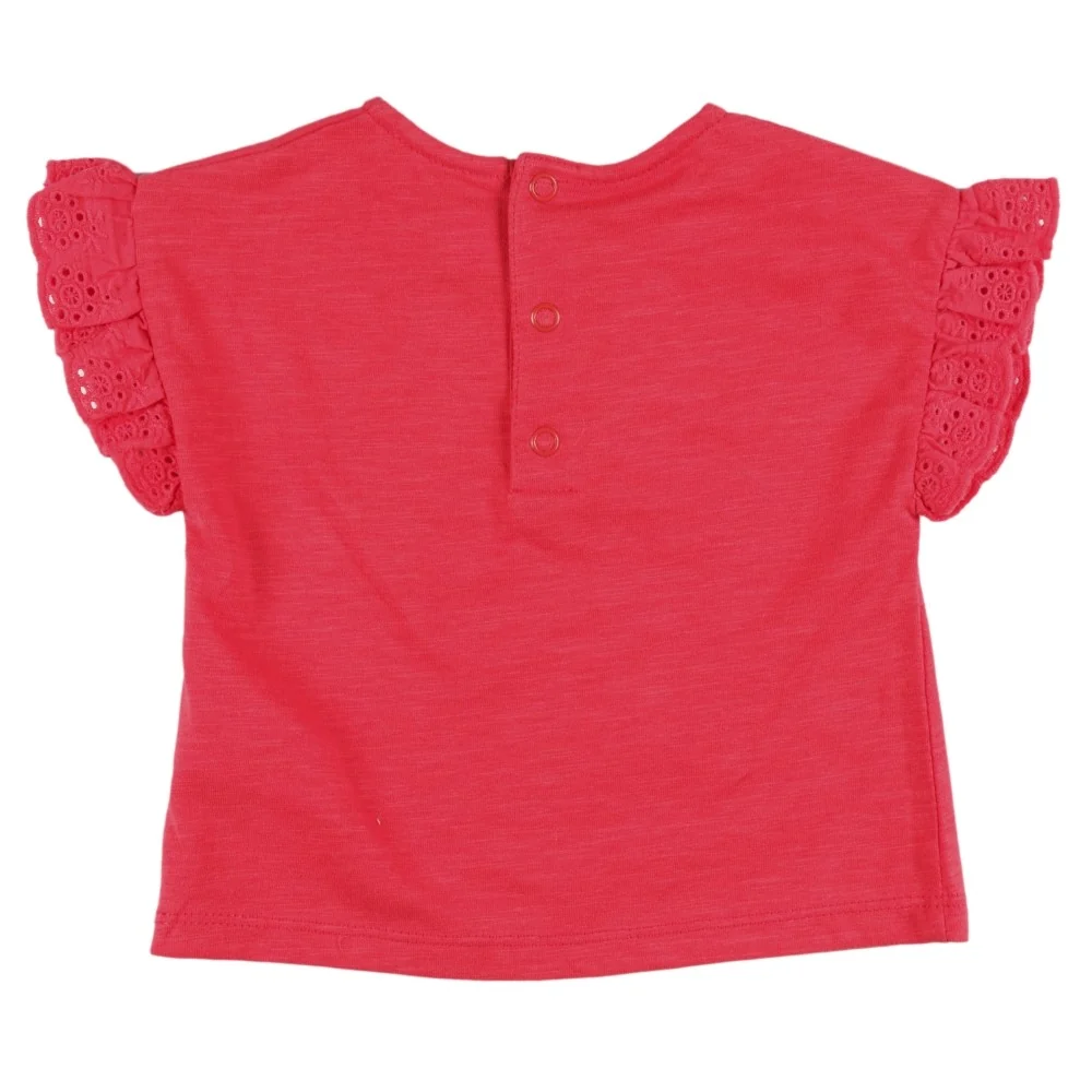 Camiseta de bebé niña color rojo - Imagen 3