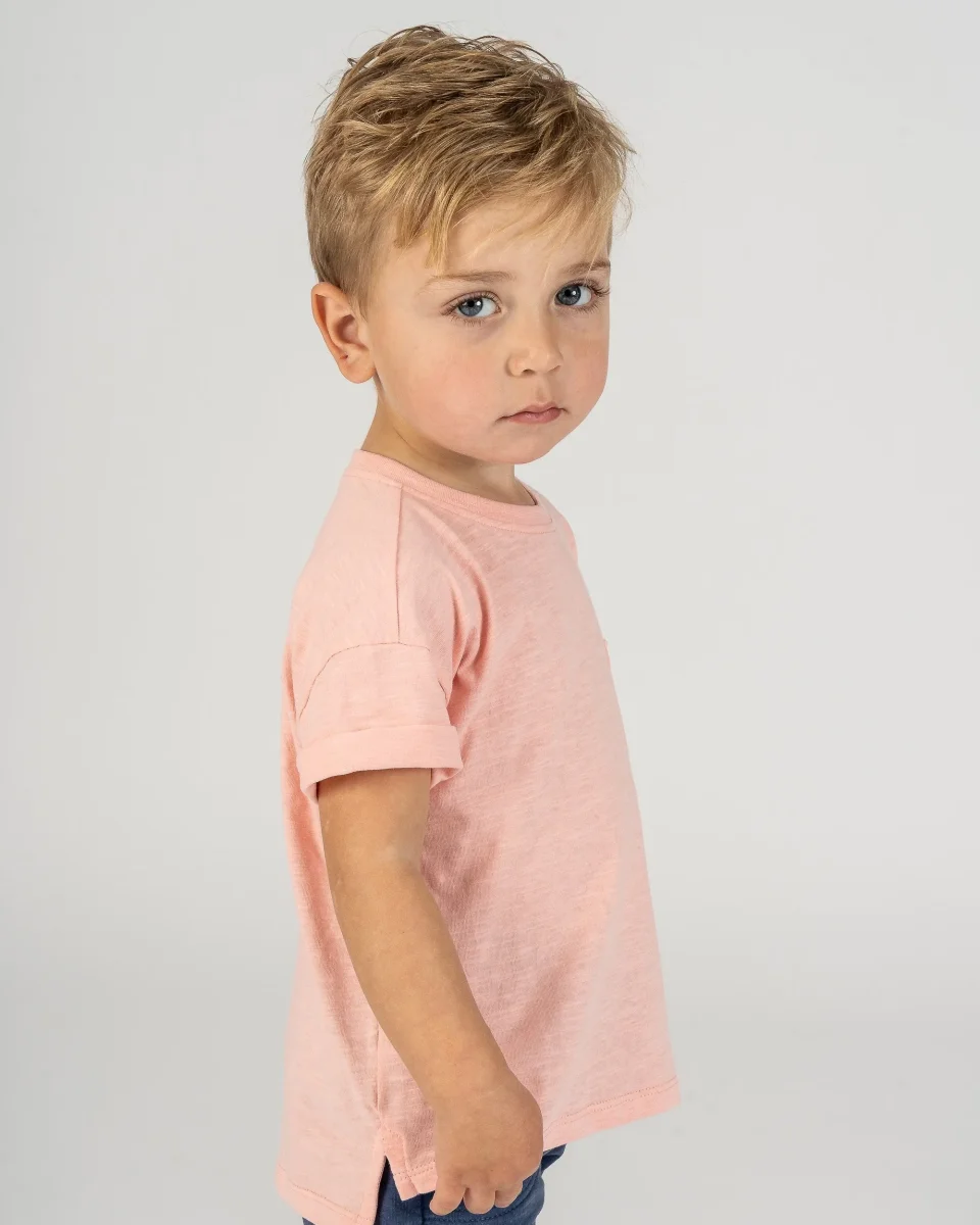 Camiseta de bebé rosa unisex - Imagen 2