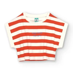 Camiseta de niña de rayas