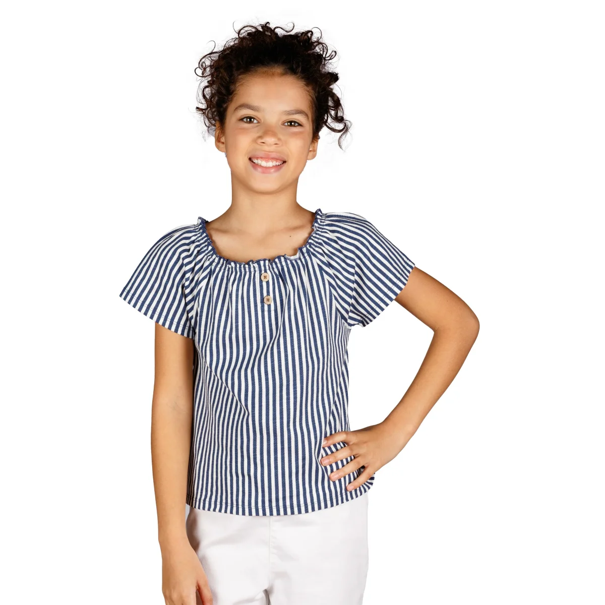 Camiseta de niña listado - Imagen 2