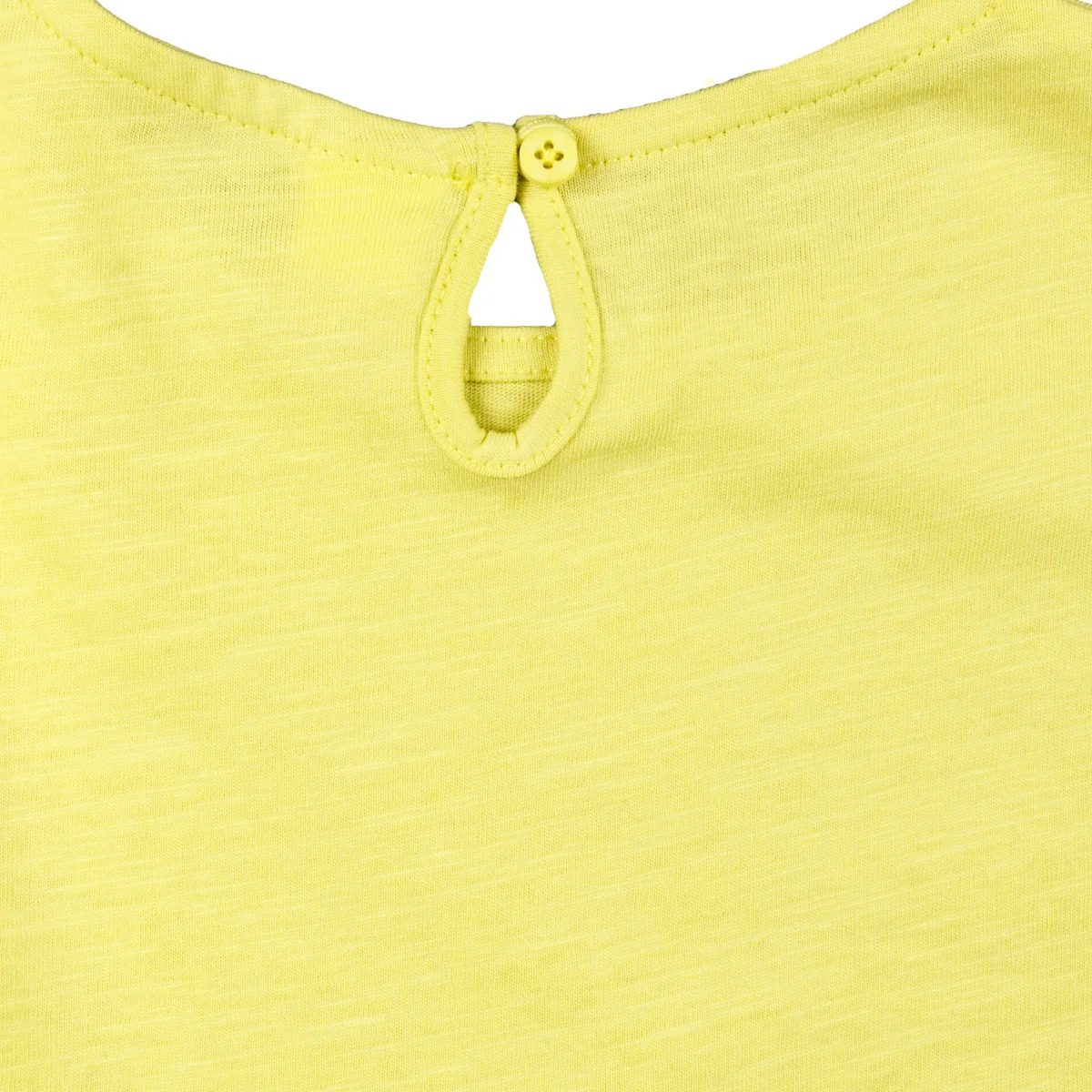 Camiseta niña amarilla con nudo - Imagen 3