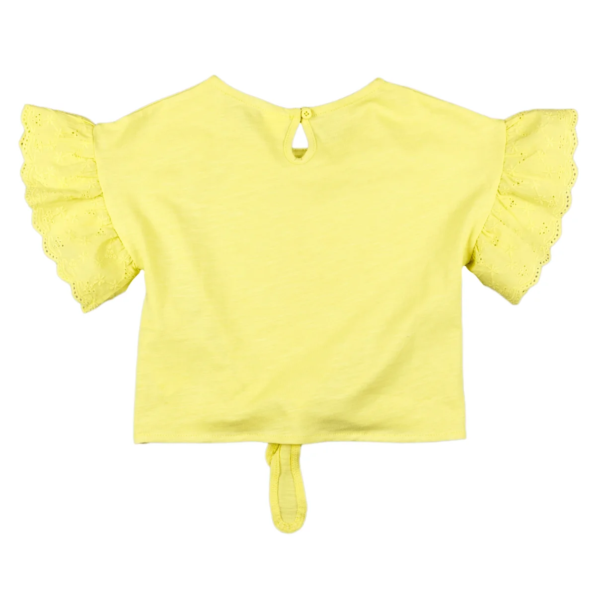 Camiseta niña amarilla con nudo - Imagen 5