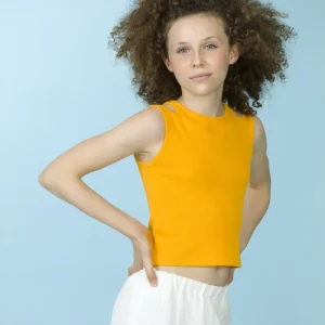 Camiseta de niña amarillo