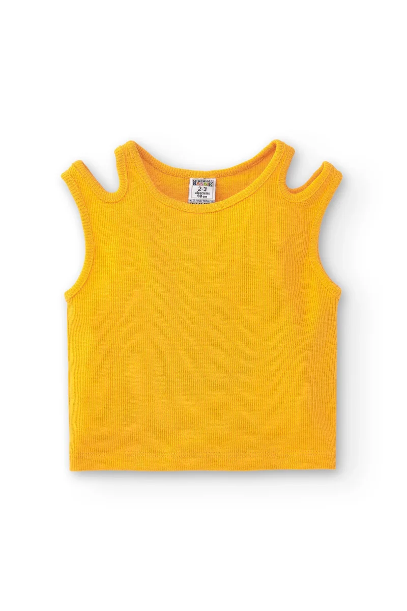 Camiseta de niña amarillo - Imagen 4