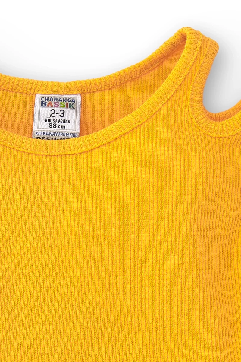 Camiseta de niña amarillo - Imagen 5