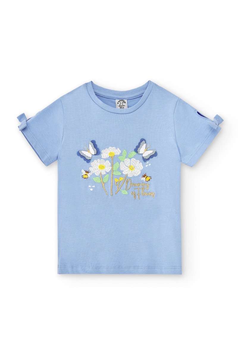 Camiseta de niña azulón - Imagen 2