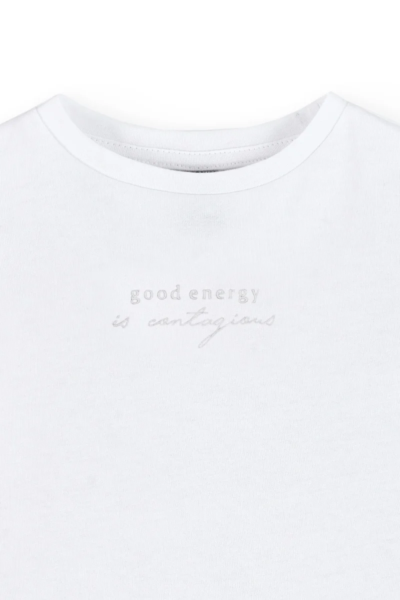 Camiseta de niña blanca manga corta - Imagen 6