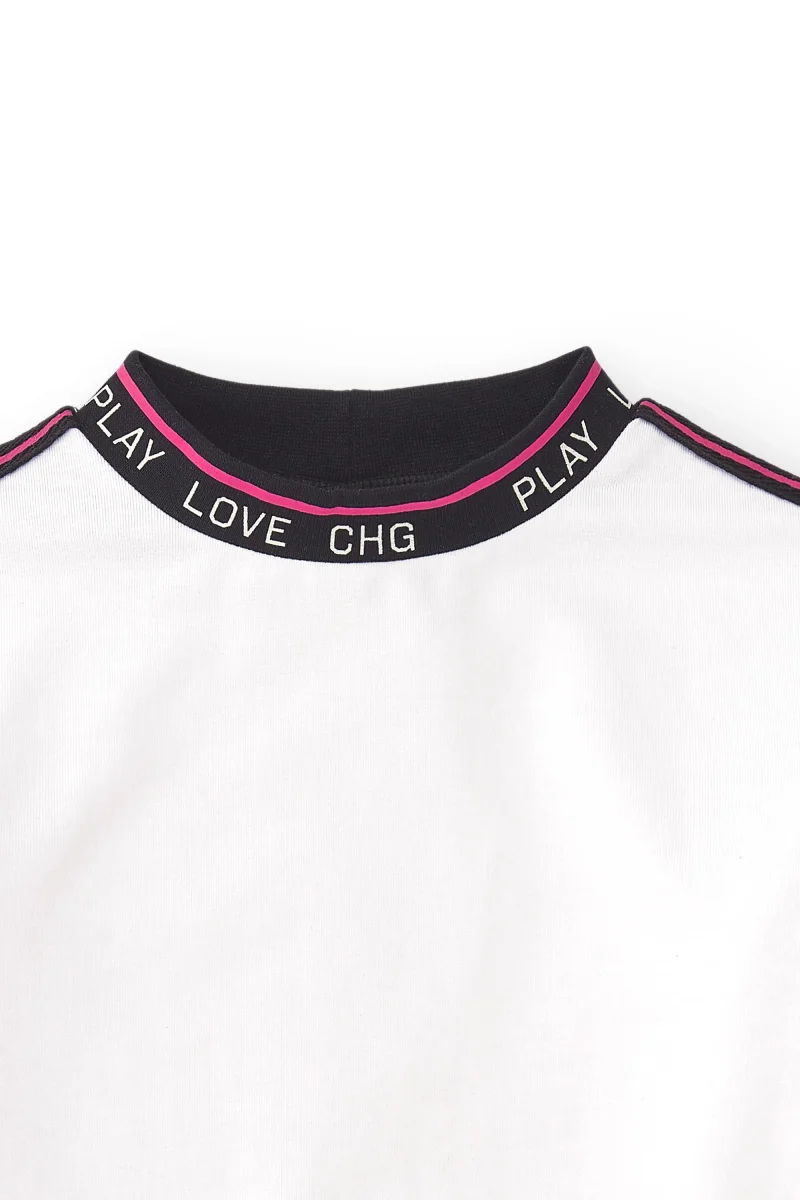 Camiseta deportiva manga larga niña blanca | Bajo ajustable - Imagen 6