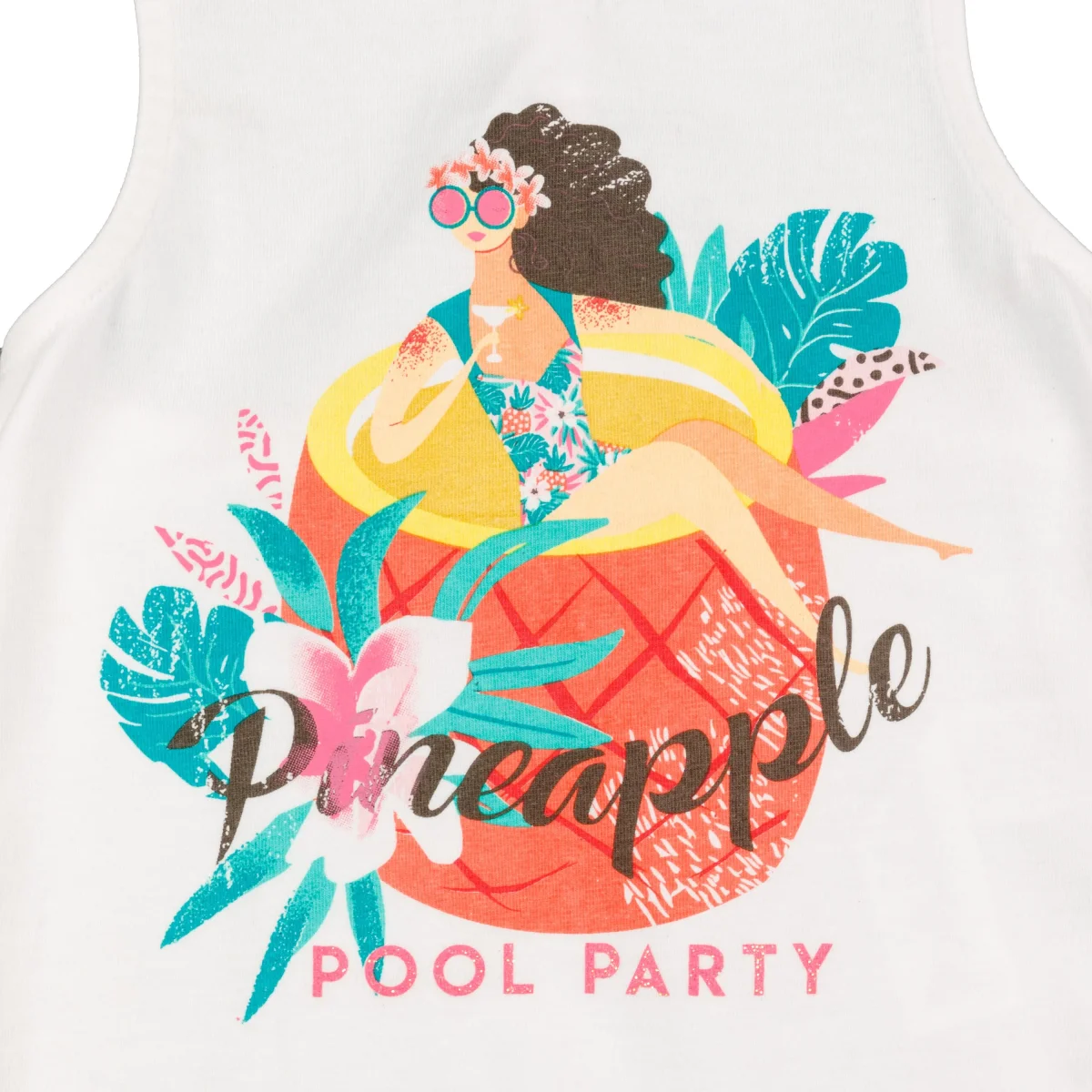 Camiseta niña tirantes piña - Imagen 6