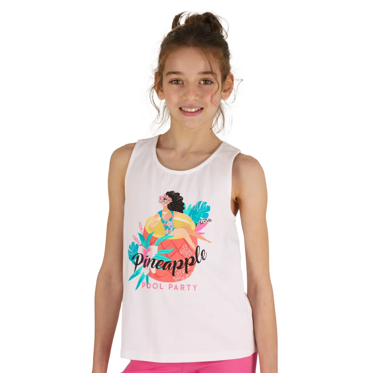 Camiseta niña tirantes piña - Imagen 7