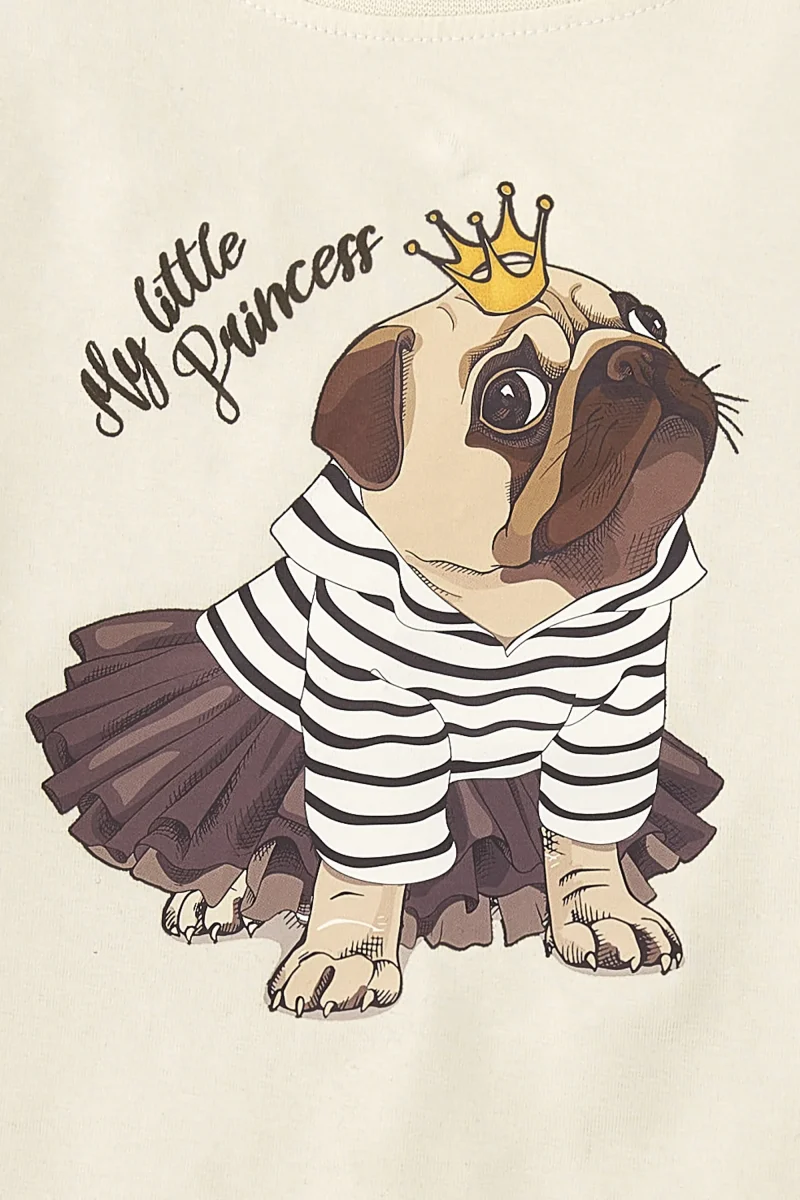 Camiseta de manga larga de niña perro - Imagen 3