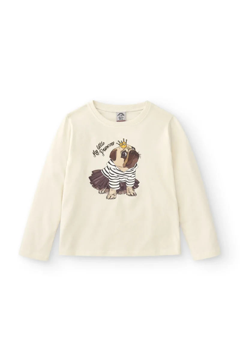Camiseta de manga larga de niña perro - Imagen 4
