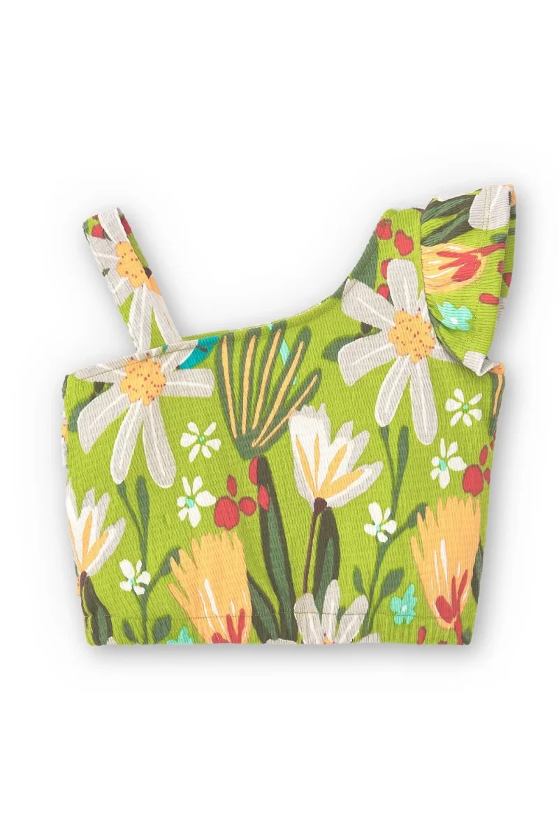 Camiseta niña flores tropicales - Imagen 7