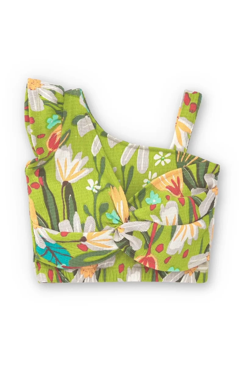 Camiseta niña flores tropicales - Imagen 3