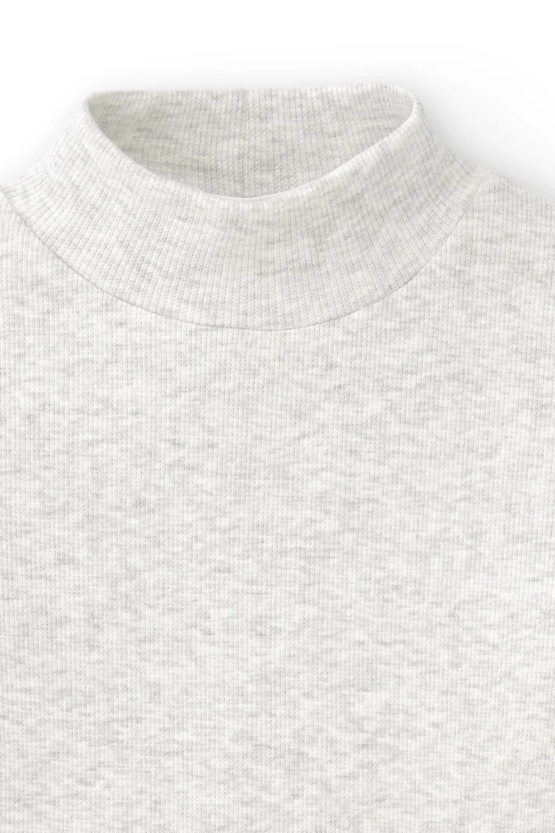 Camiseta niña manga larga gris | Básica - Imagen 5