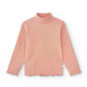 Camiseta niña manga larga rosa | Básica