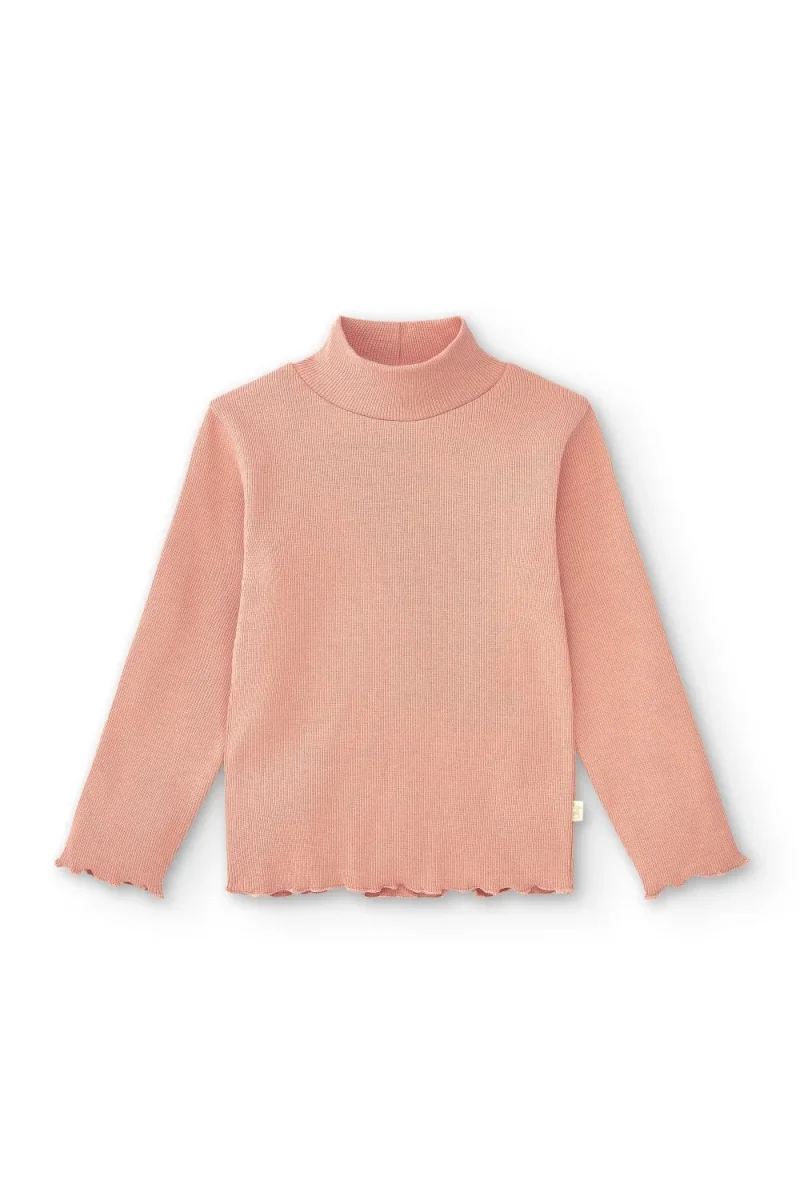 Camiseta niña manga larga rosa | Básica - Imagen 2