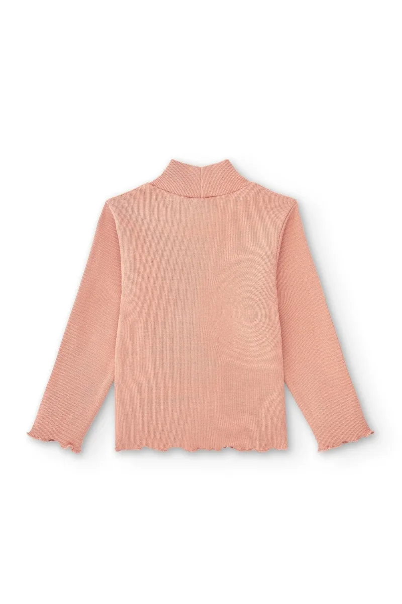 Camiseta niña manga larga rosa | Básica - Imagen 3