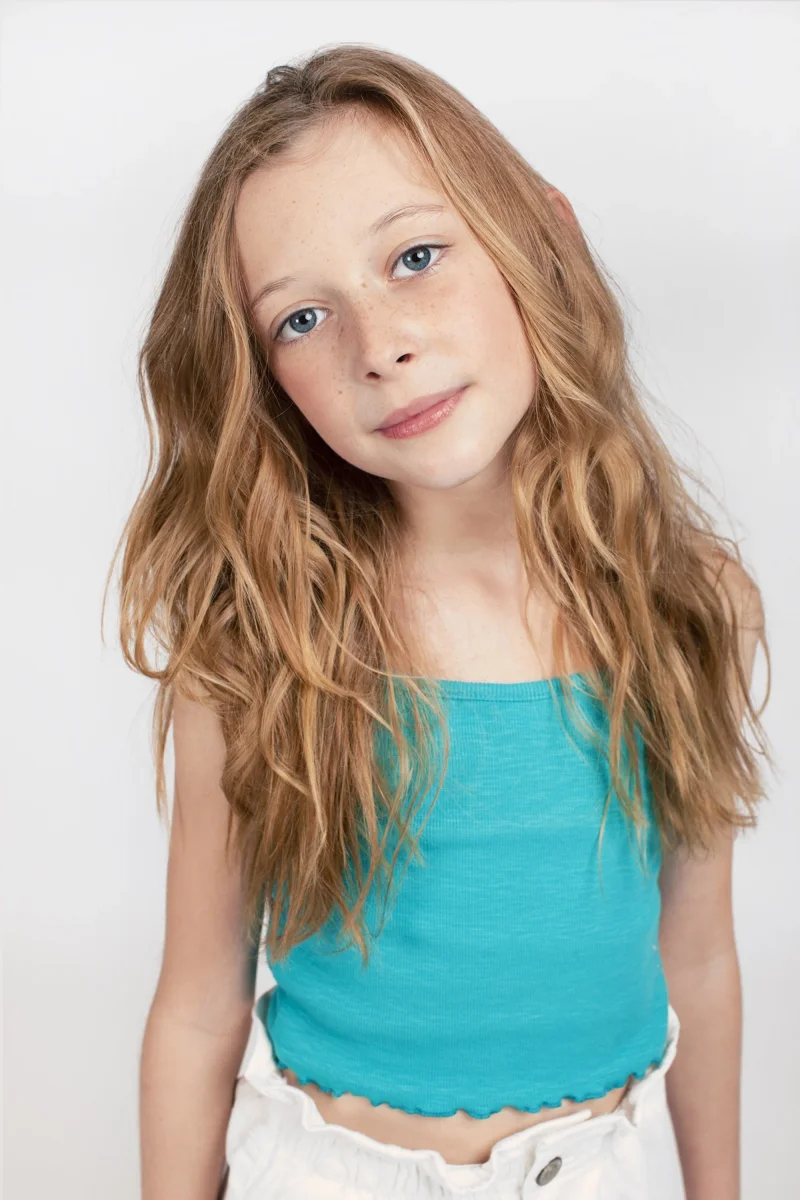 Camiseta de niña turquesa - Imagen 3