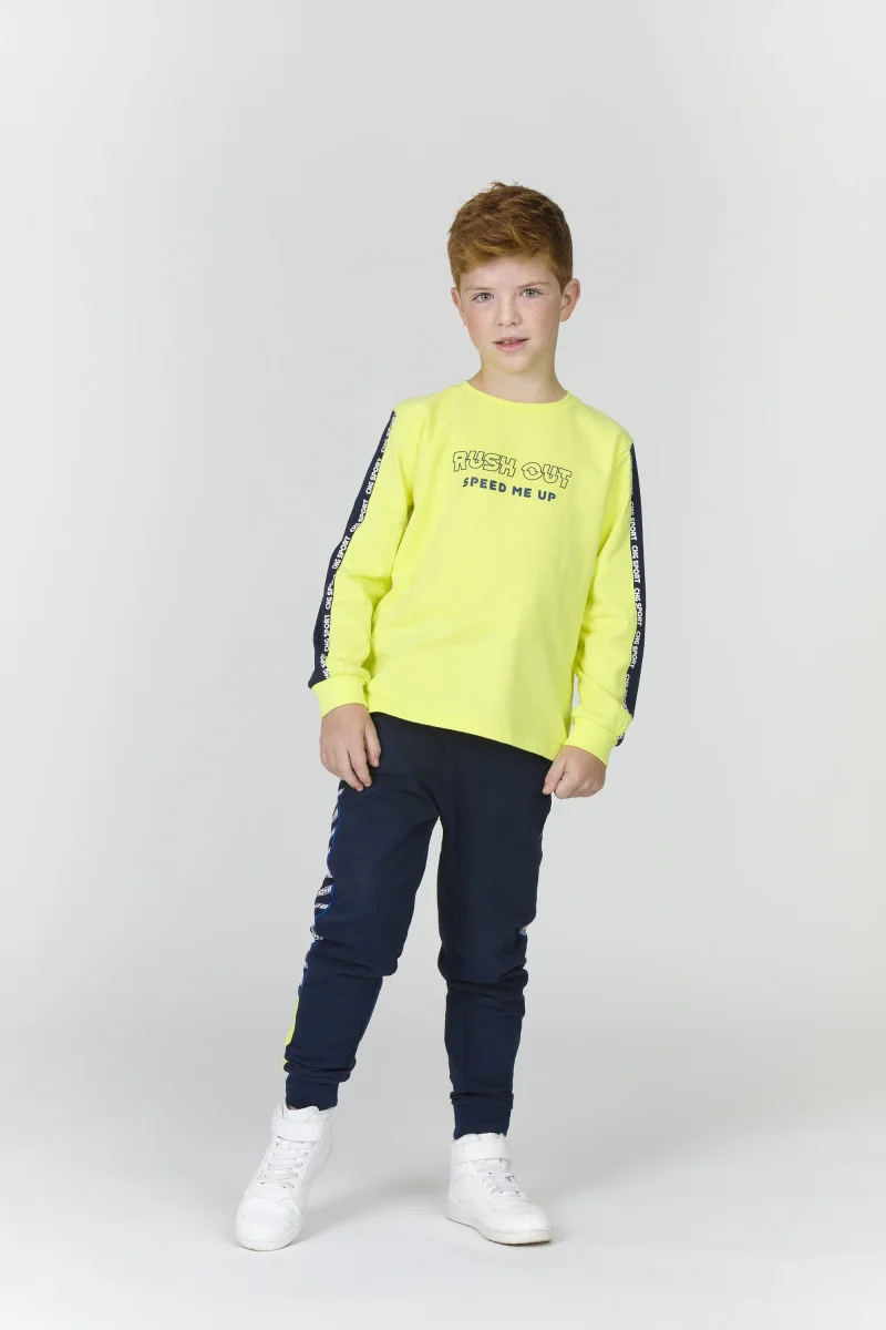 Camiseta de niño amarillo Rush out - Imagen 2