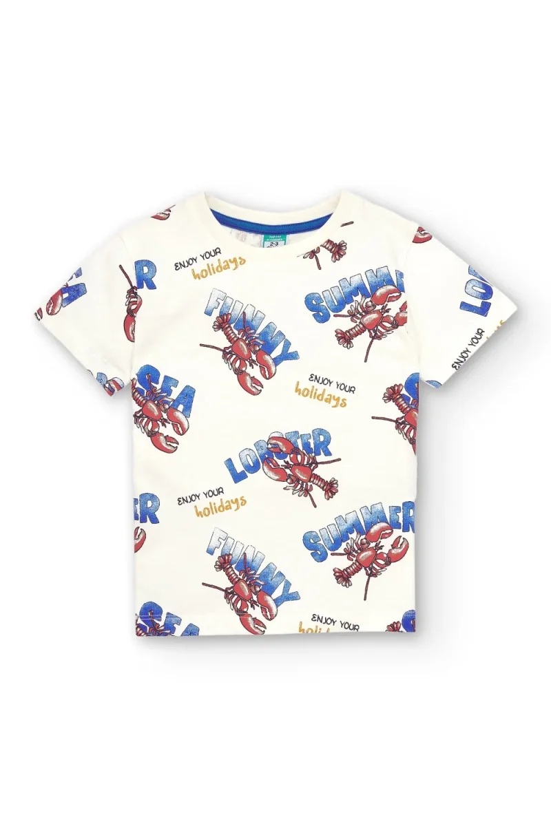 Camiseta niño langostas verano - Imagen 3
