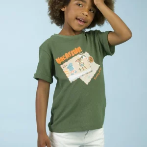 Camiseta de niño kaki