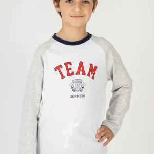 Camiseta manga larga de niño multicolor