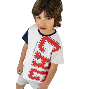 Camiseta manga larga de niño multicolor