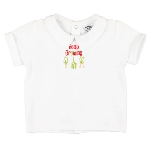 Camiseta de recién nacido blanca