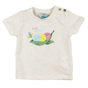 Camiseta recién nacido cruda guisantes bebé