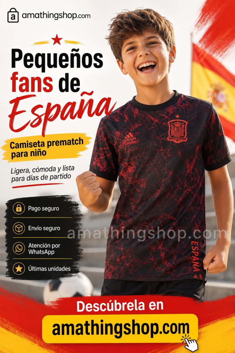 ADIDAS – Camiseta España Niño Adidas Prematch FS3481 9-10 Años (140) - Imagen 8