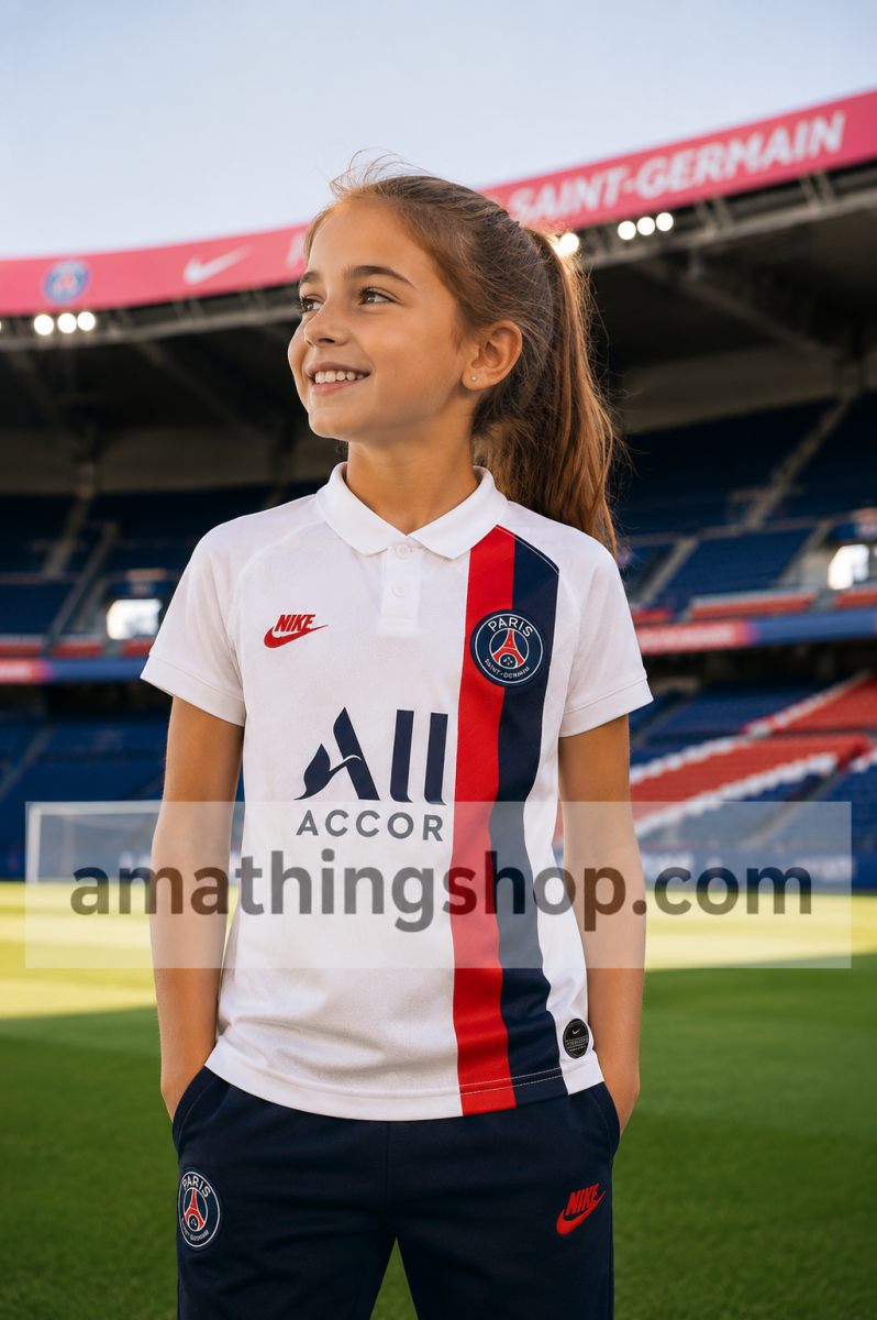 NIKE – Camiseta Niño Paris Saint-Germain Blanca 2019/2020 ¡Edición Oficial con Descuento! - Imagen 7