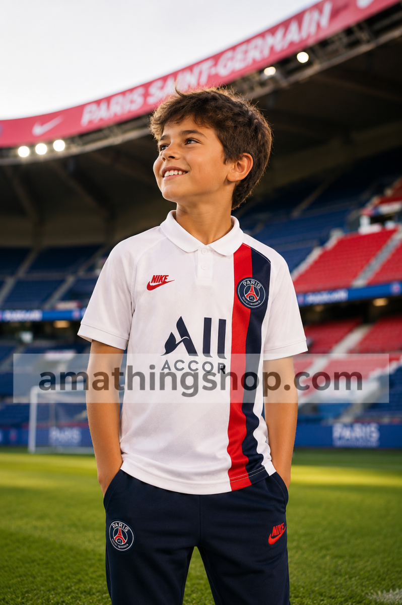 NIKE – Camiseta Niño Paris Saint-Germain Blanca 2019/2020 ¡Edición Oficial con Descuento! - Imagen 6