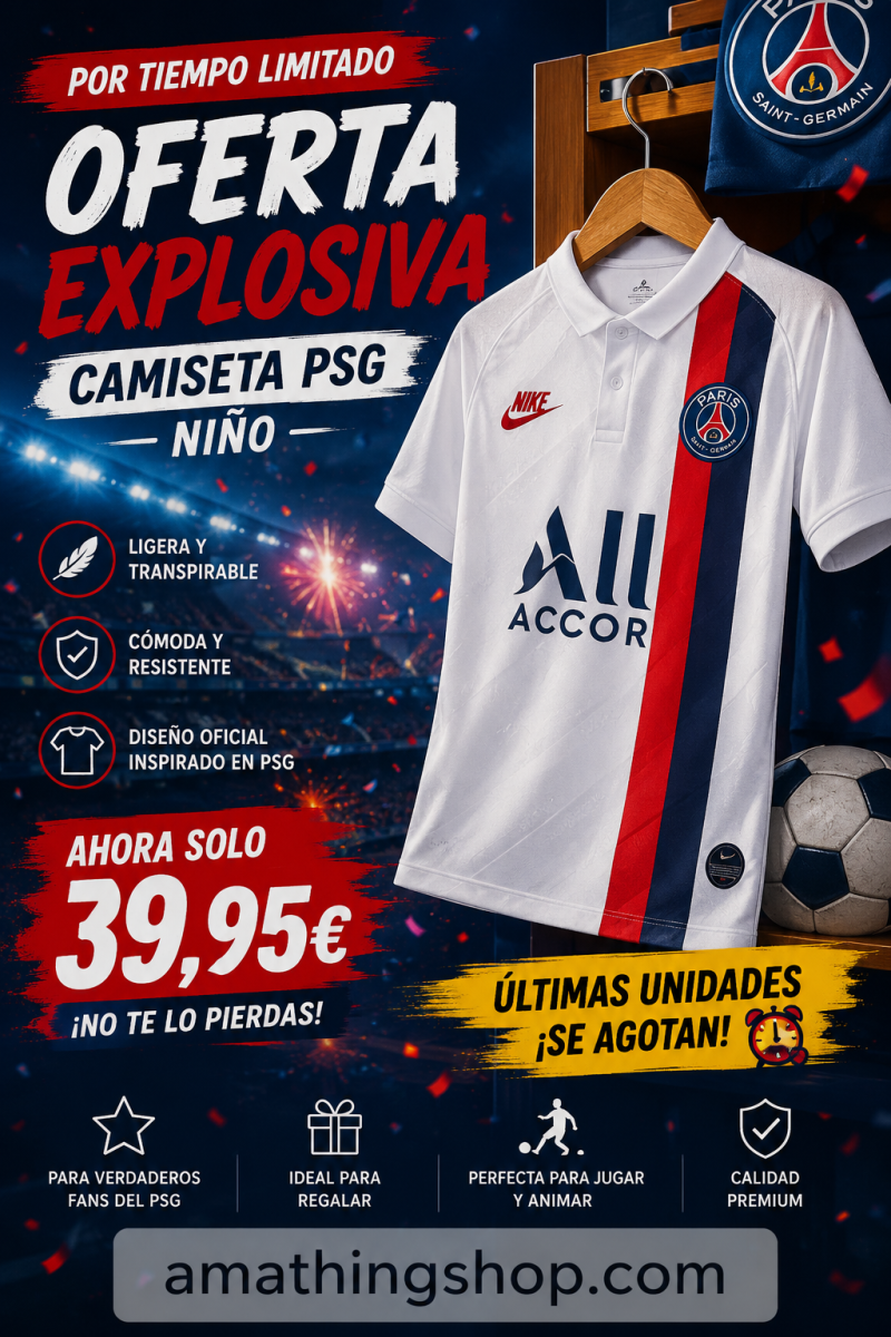 NIKE – Camiseta Niño Paris Saint-Germain Blanca 2019/2020 ¡Edición Oficial con Descuento! - Imagen 9