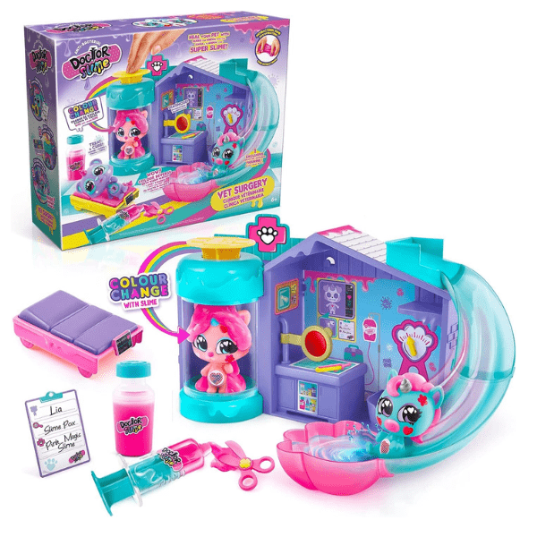 CANAL TOYS – Juego Veterinario con Mascota que Cambia de Color y Slime Antibacterial – Set de Juguete Multicolor 37x31x11 cm - Imagen 2