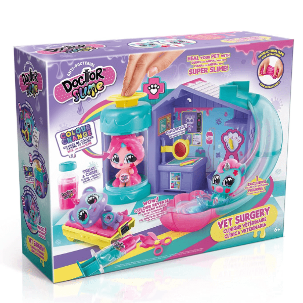 CANAL TOYS – Juego Veterinario con Mascota que Cambia de Color y Slime Antibacterial – Set de Juguete Multicolor 37x31x11 cm - Imagen 3