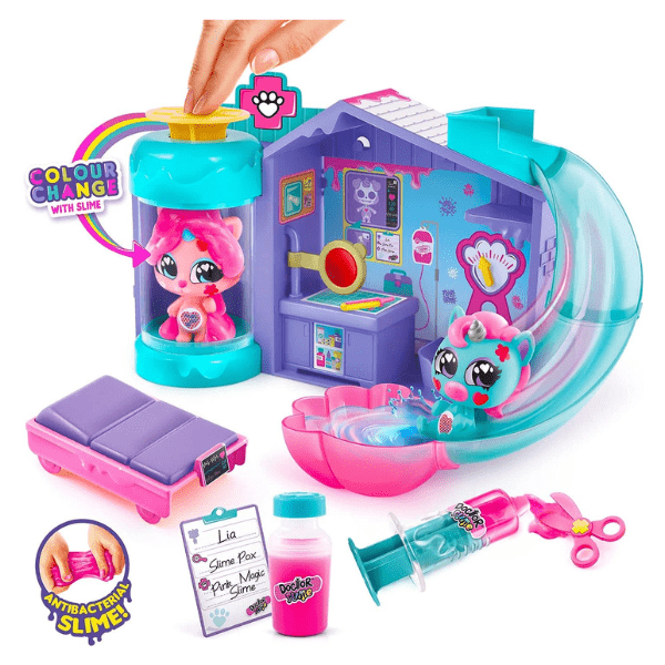 CANAL TOYS – Juego Veterinario con Mascota que Cambia de Color y Slime Antibacterial – Set de Juguete Multicolor 37x31x11 cm - Imagen 4