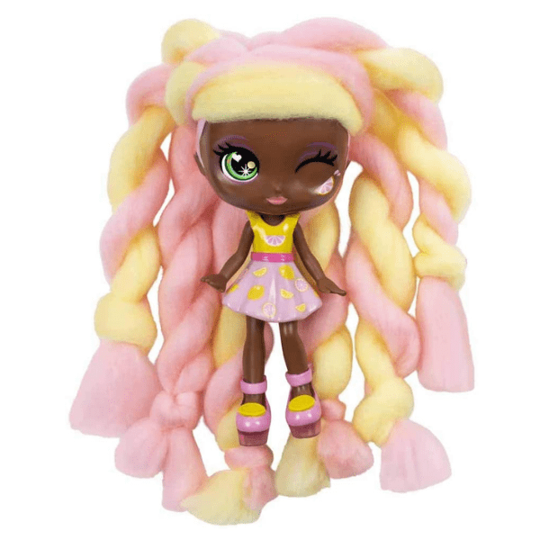 CANDYLOCKS – Muñeca Lacey Lemonade Pelo Algodón de Azúcar - Imagen 3