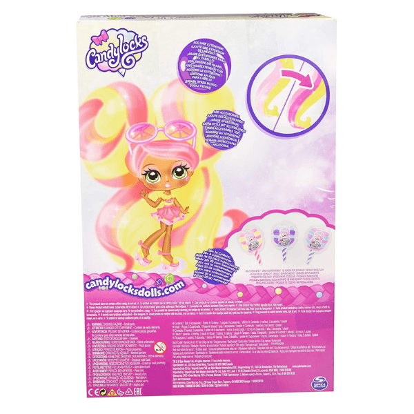 CANDYLOCKS – Muñeca Lacey Lemonade Pelo Algodón de Azúcar - Imagen 7