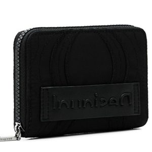 DESIGUAL – Monedero Desigual Bubbles Marisa Wallet S Black 22WAYA07 Negro con Cremallera