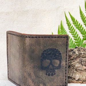 Cartera pequeña Calavera de Flores
