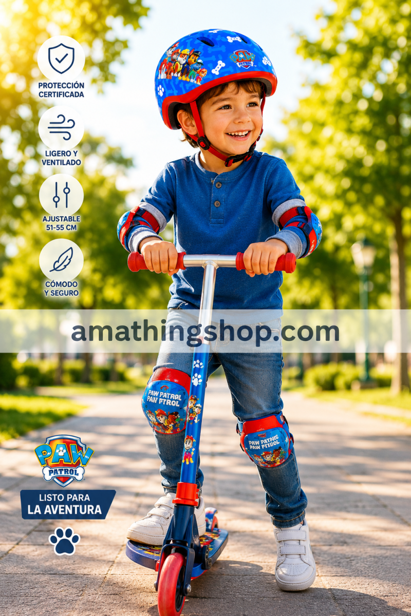 Nickelodeon – Casco Infantil Paw Patrol Bicicleta Patinete Ajustable 51-55cm - Imagen 8