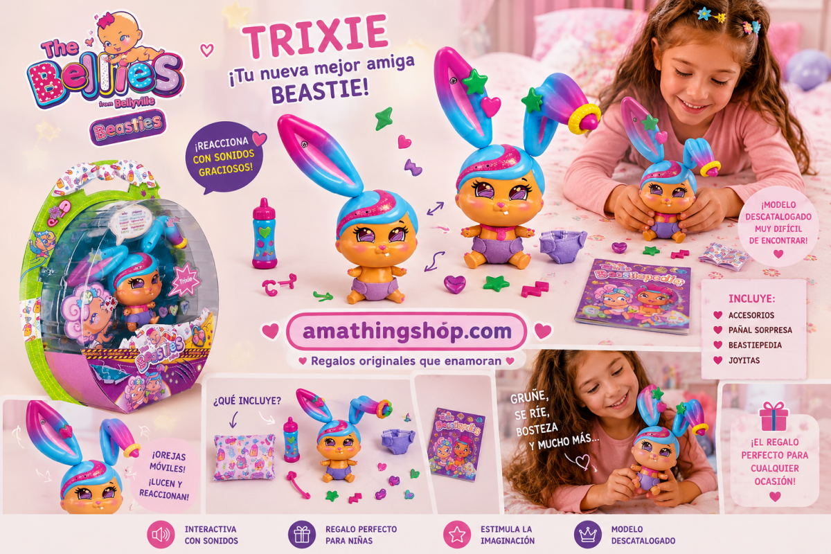 FAMOSA – The Bellies Beasties Trixie – Muñeca Interactiva Famosa con Sonidos - Imagen 9