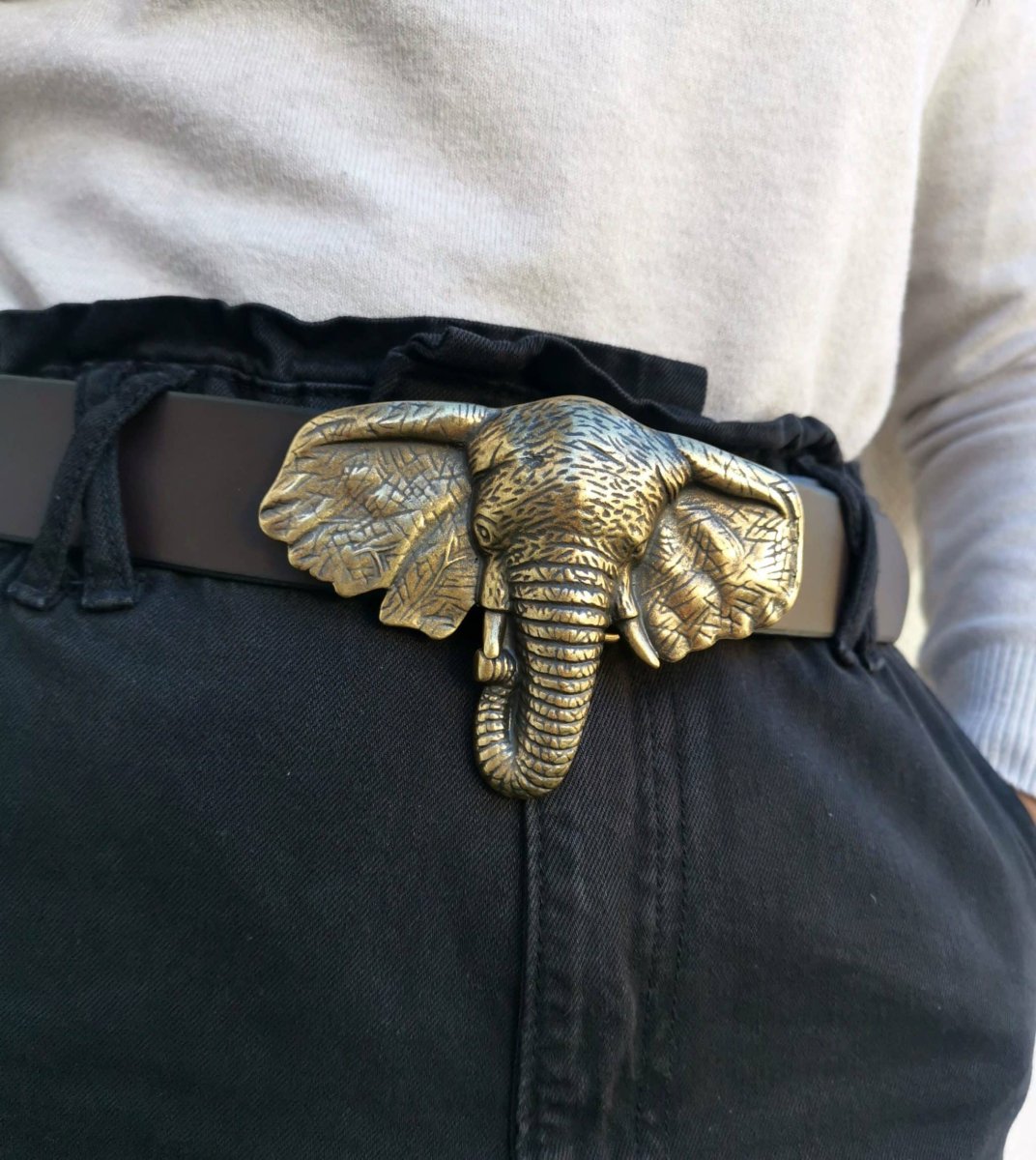 Cinturón Elefante oro viejo - Imagen 3
