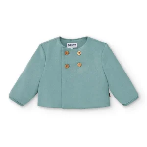 Chaqueta de bebé turquesa Cocote & Charanga